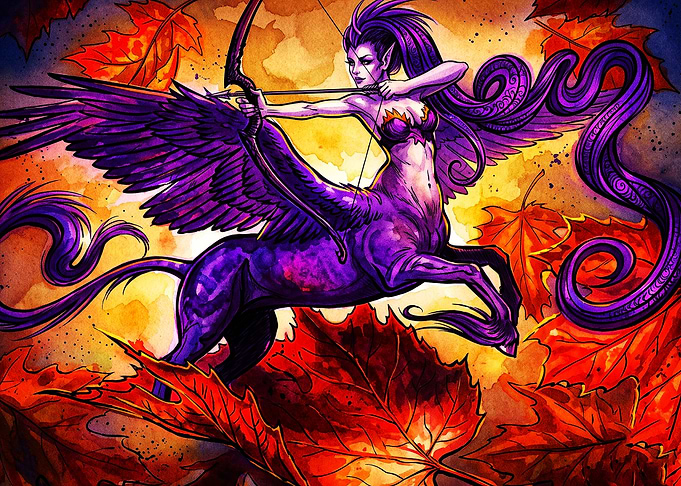 Centaur Archer Fantasy Autumn Art