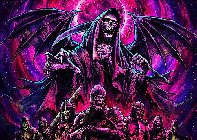 Grim Reaper Leading Undead Army