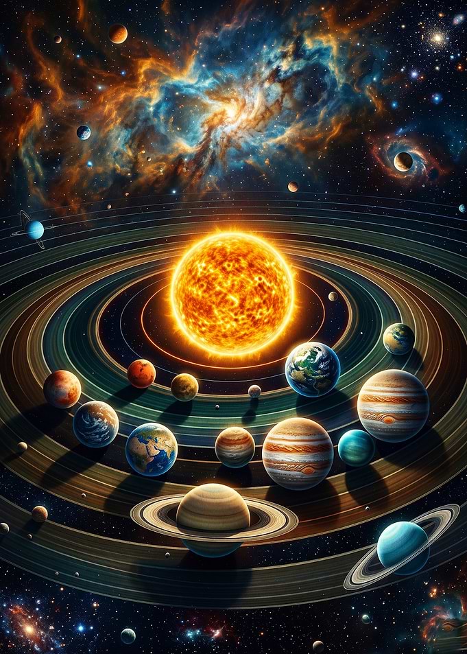 Solar System Planets Nebula Cosmic