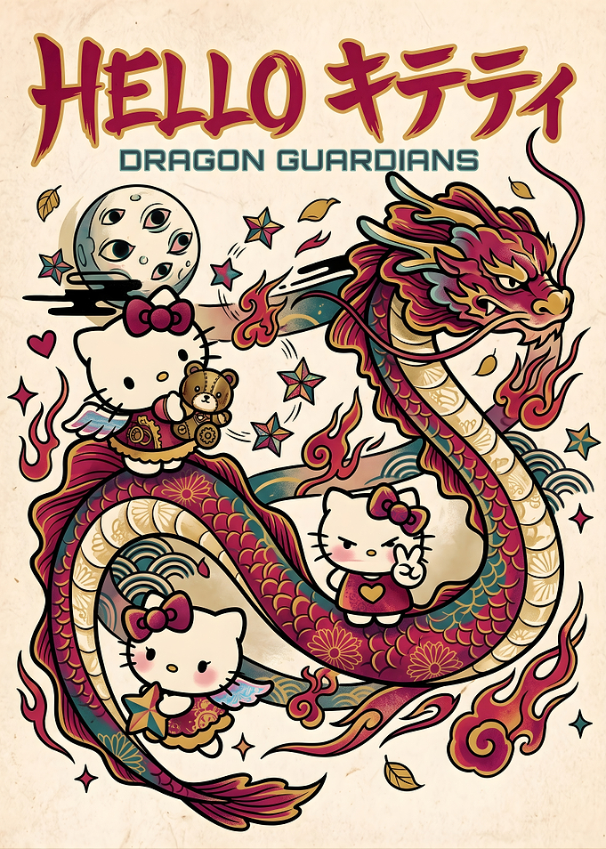 Hello Kitty Dragon Guardians Poster