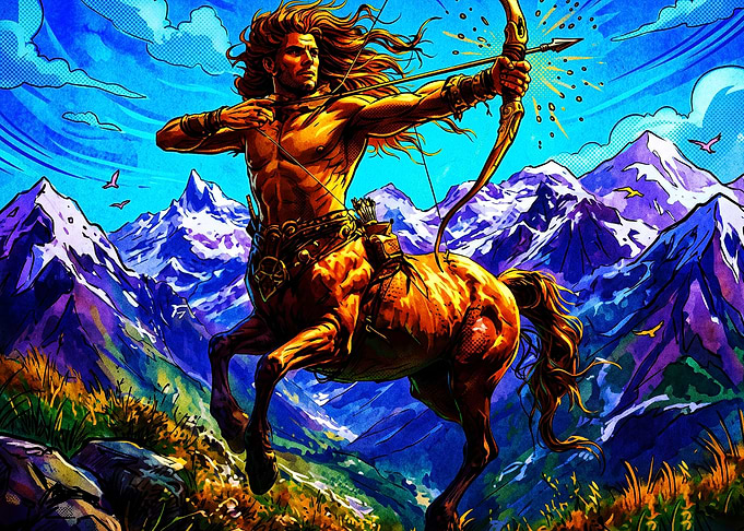 Centaur Archer Fantasy Pop Art