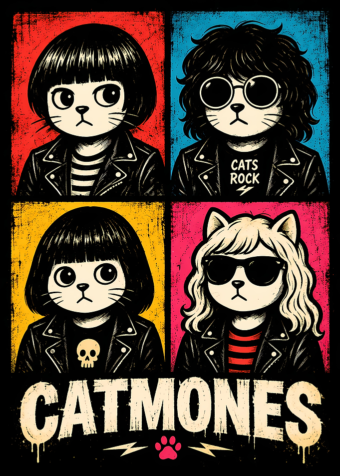 Catmones Punk Rock Band Parody