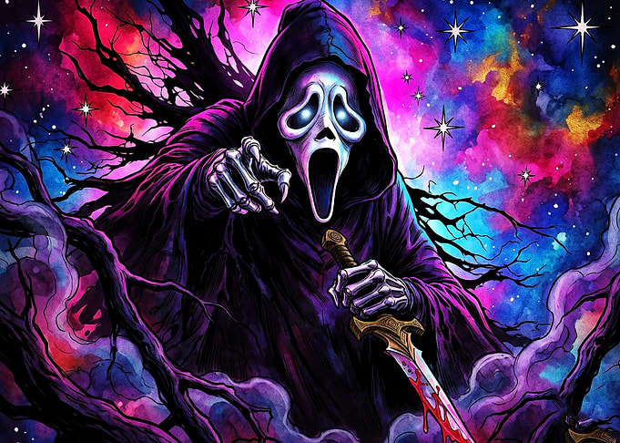 Ghostface Cosmic Horror Art