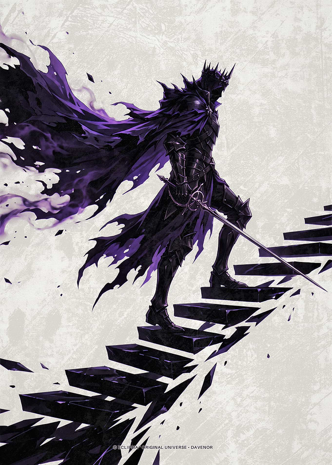 Eclipsia Davenor Dark Knight Ascending the Stairs
