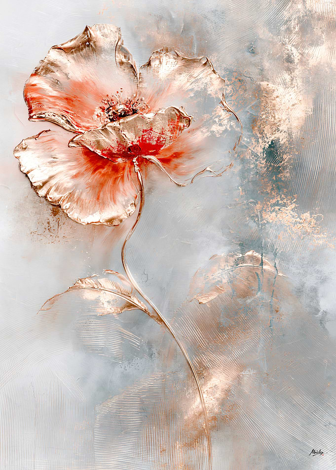 Keshi Poppy in Silver Blush