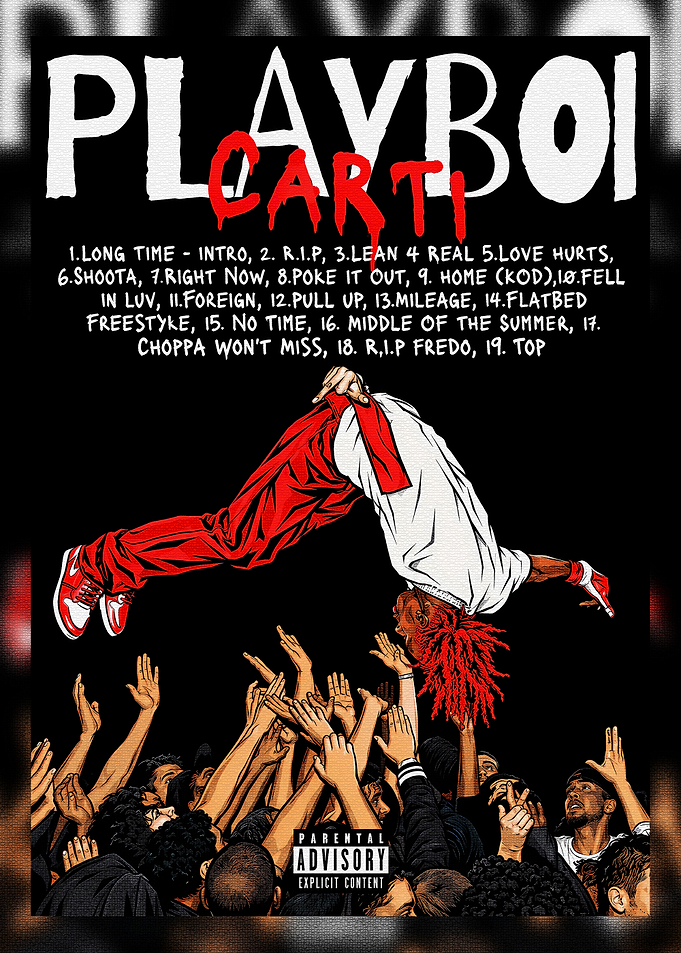 Playboi Carti Die Lit Album Poster