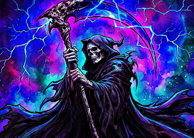 Grim Reaper with Cosmic Scythe