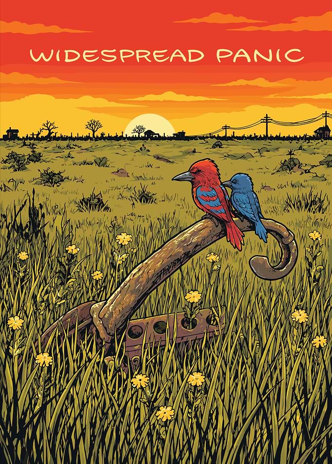 Widespread Panic Pixel Art Poster