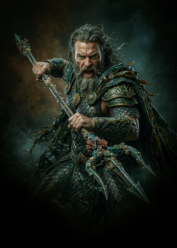 Poseidon, the Greek god of the sea