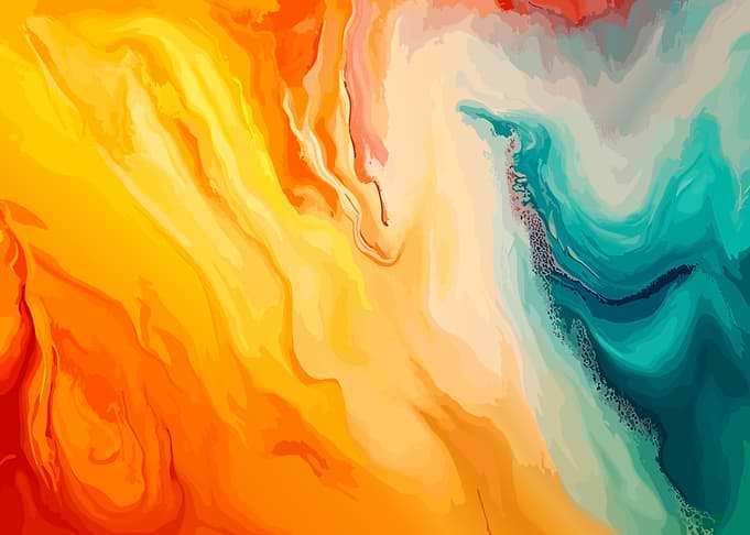 Abstract Fluid Marble Art