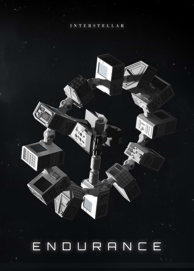 Interstellar Endurance Spacecraft Poster