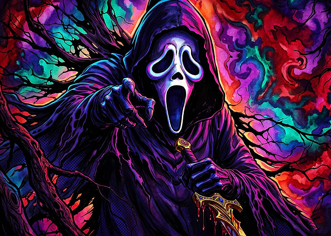 Ghostface Horror Movie Fan Art