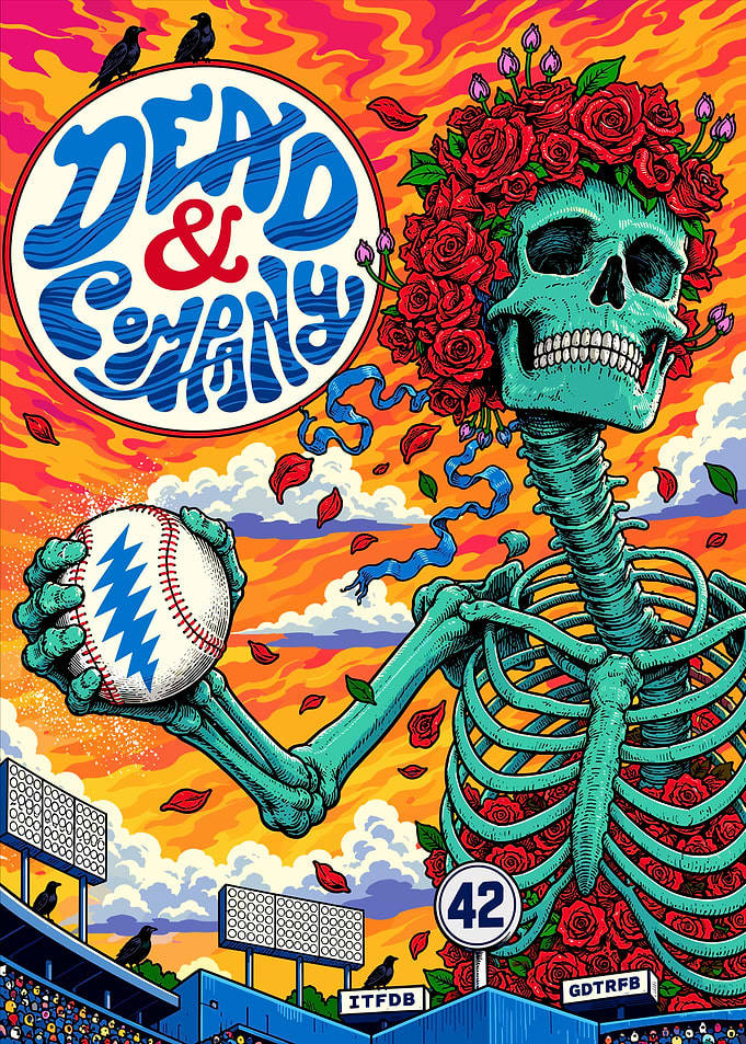 Dead and Company Baseball Poster