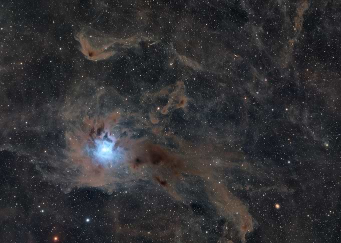 Iris Nebula Deep Space View