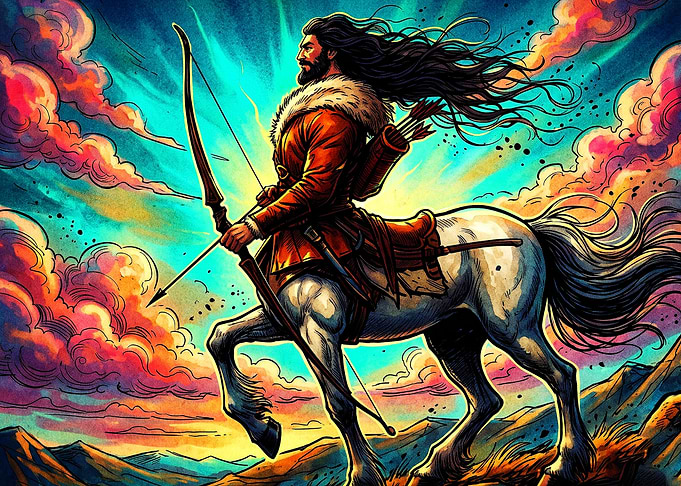 Centaur Archer Fantasy Vibrant Art