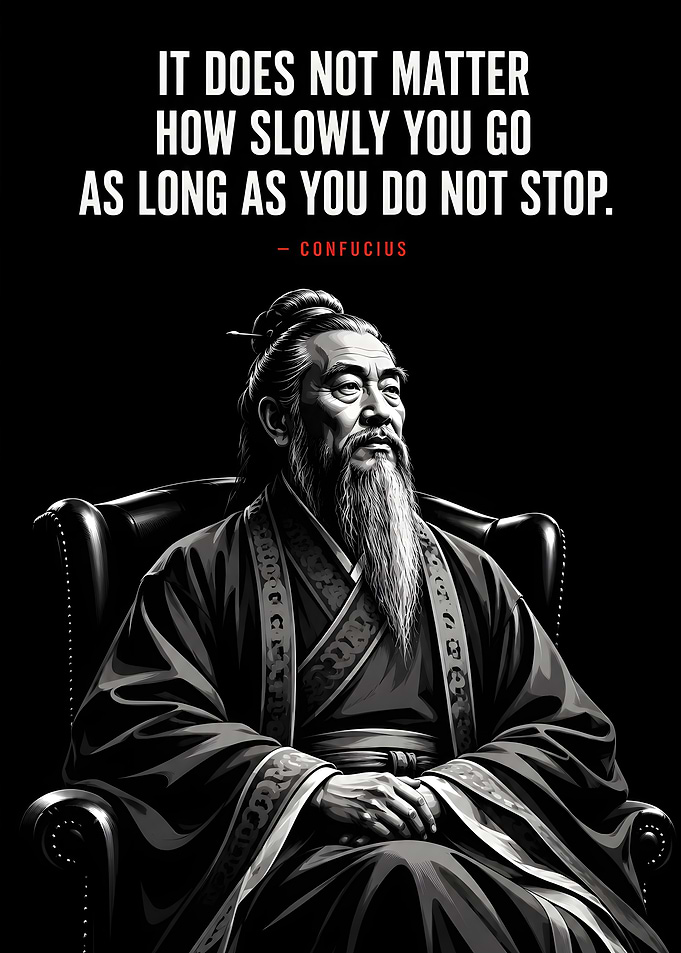 Confucius Inspirational Quote Poster