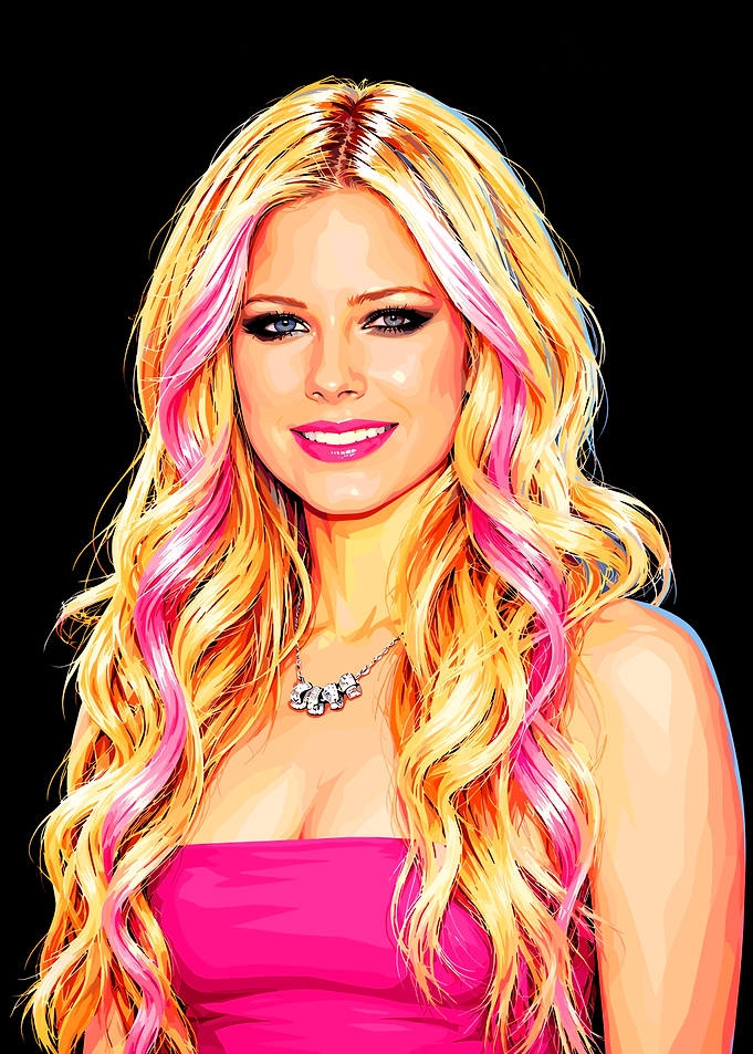 Avril Lavigne Pop Art Portrait