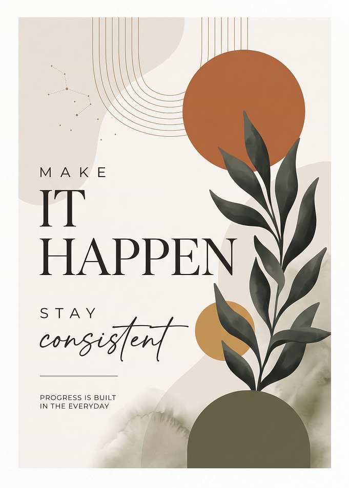 Make It Happen Inspirational Wall Art