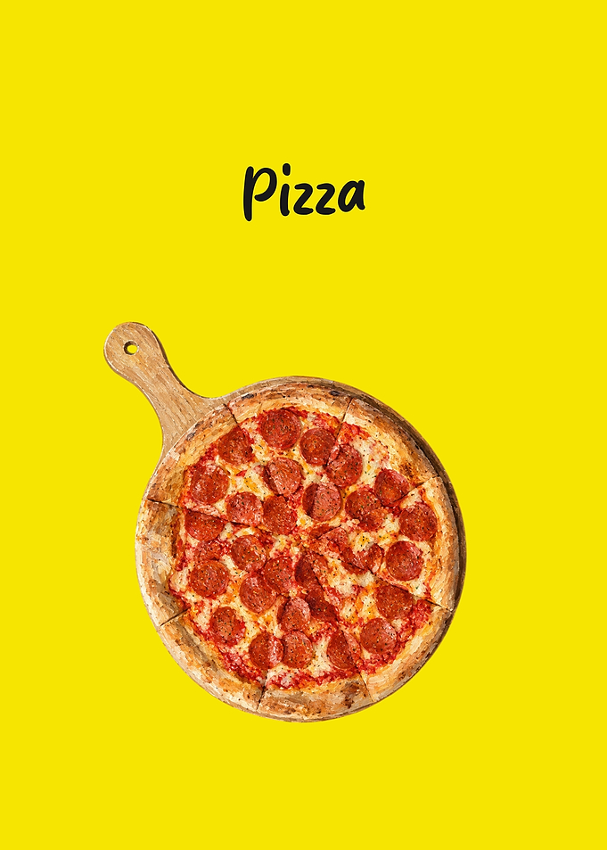 Pepperoni Pizza on Wooden Board
