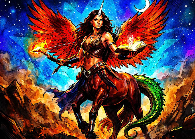 Centaur Archer Fantasy Cosmic Art
