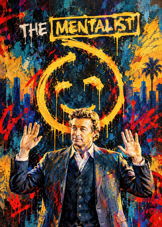 The Mentalist Patrick Jane Graffiti Art