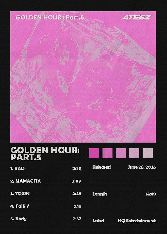 ATEEZ Golden Hour Part 5 Poster