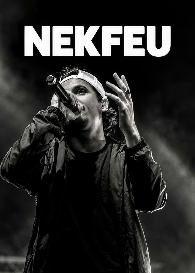 Nekfeu Performing Live Concert Poster