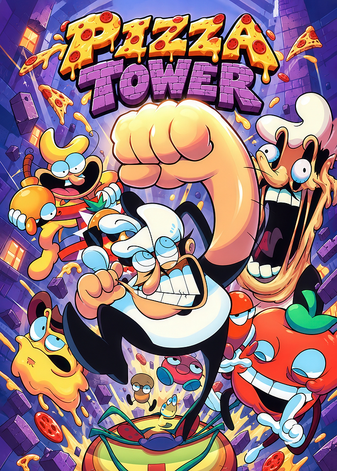 Pizza Tower Video Game Poster