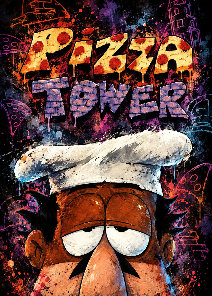 Pizza Tower Peppino Spaghetti Poster