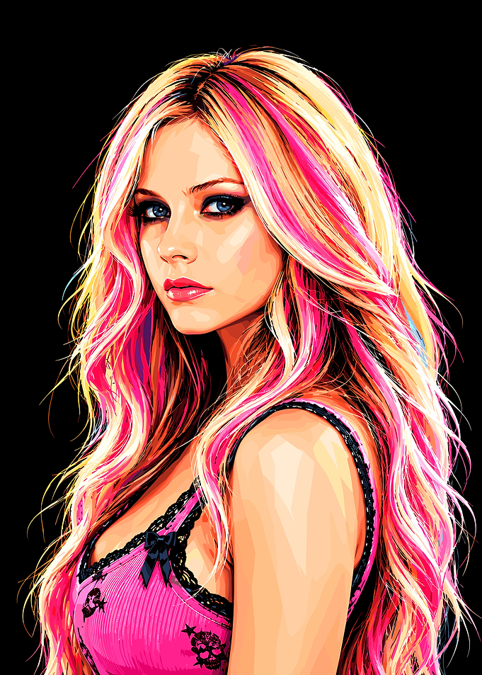 Avril Lavigne Pop Art Portrait