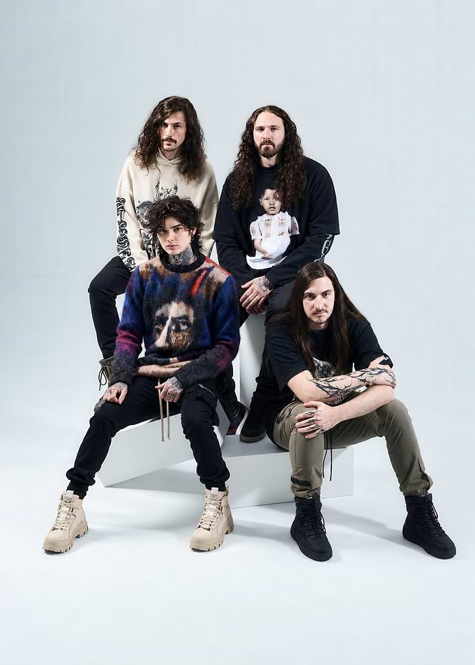 Four-piece band portrait