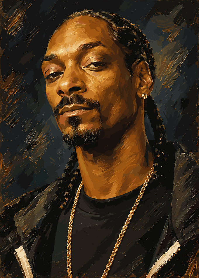 Snoop Dogg Oil Painting Portrait