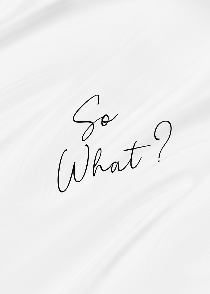 So What Minimalist Typography Poster