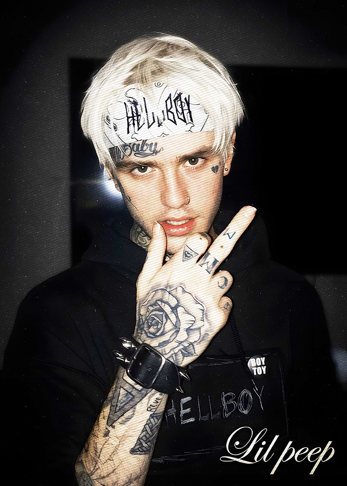 Lil Peep Portrait art