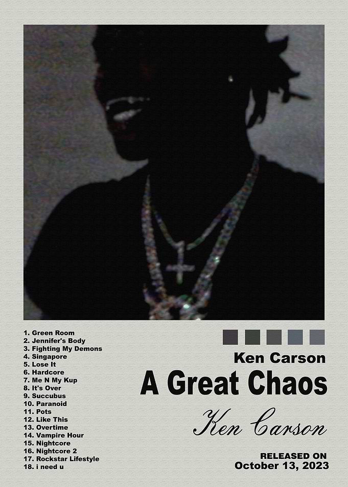 Ken Carson A Great Chaos Poster