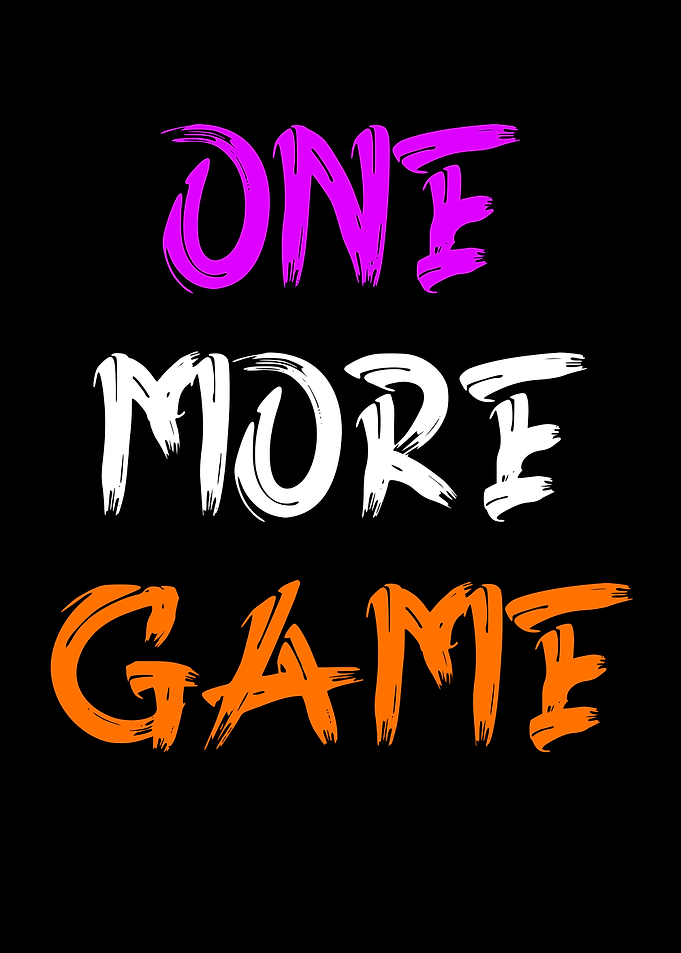 One More Game Text Art