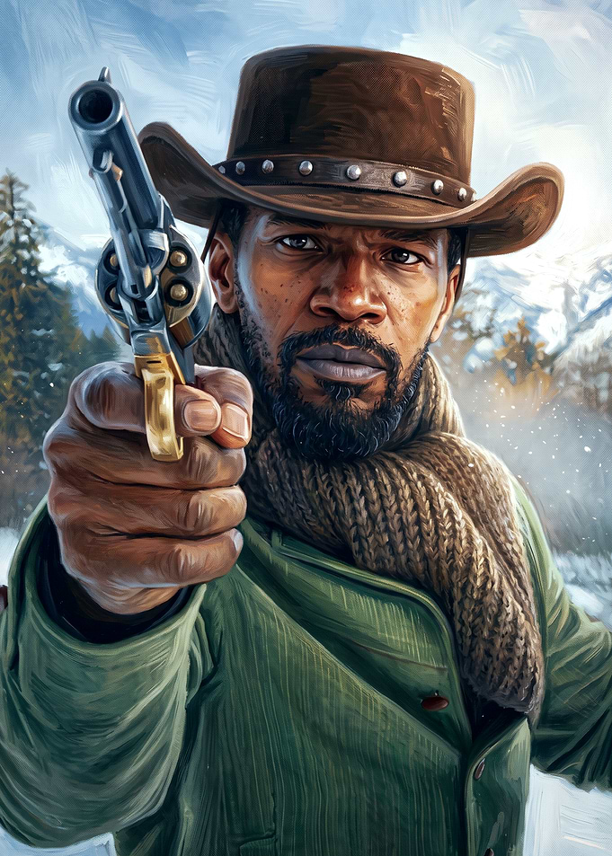 Django Unchained Portrait Art