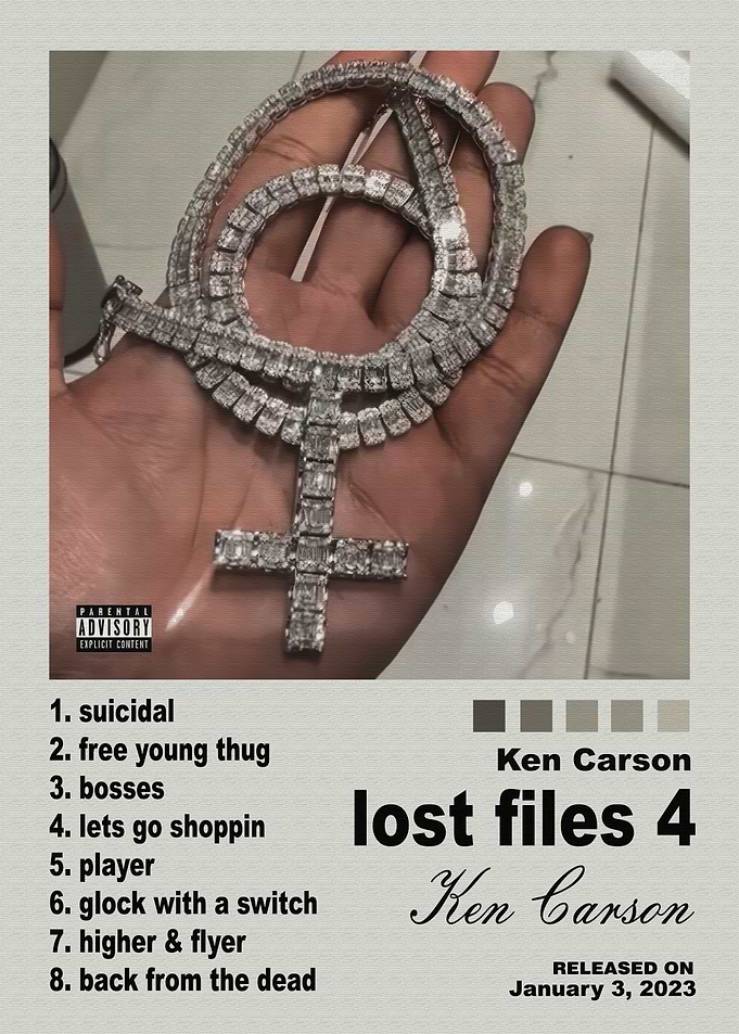 Ken Carson Lost Files 4 Poster