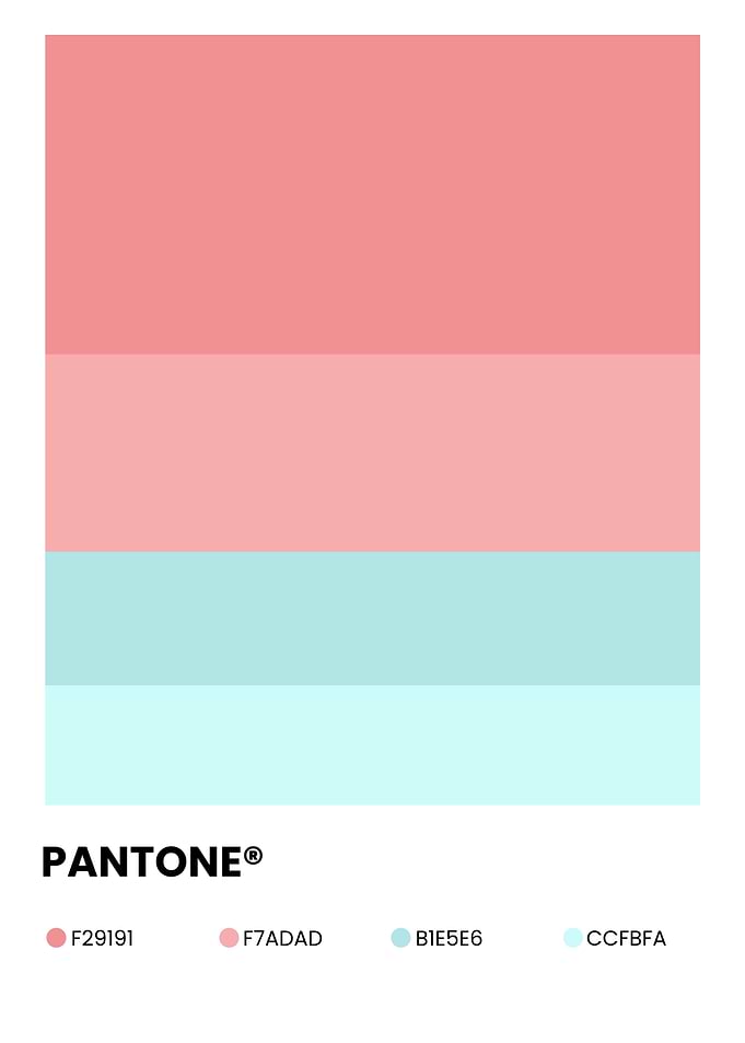 Pantone Color Palette Minimalist Design