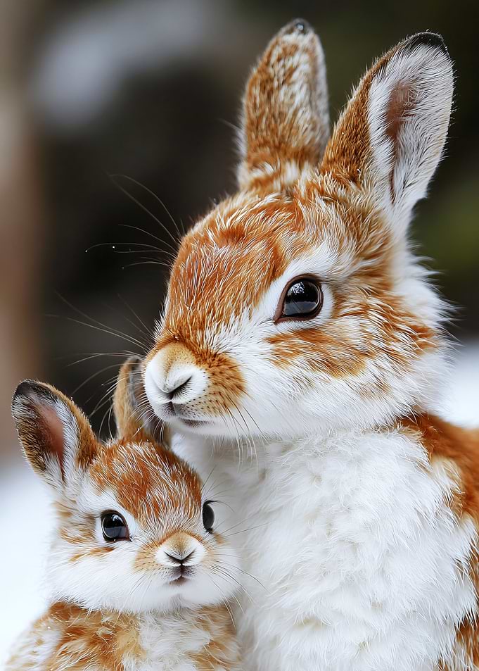 Mother Rabbit and Her Baby