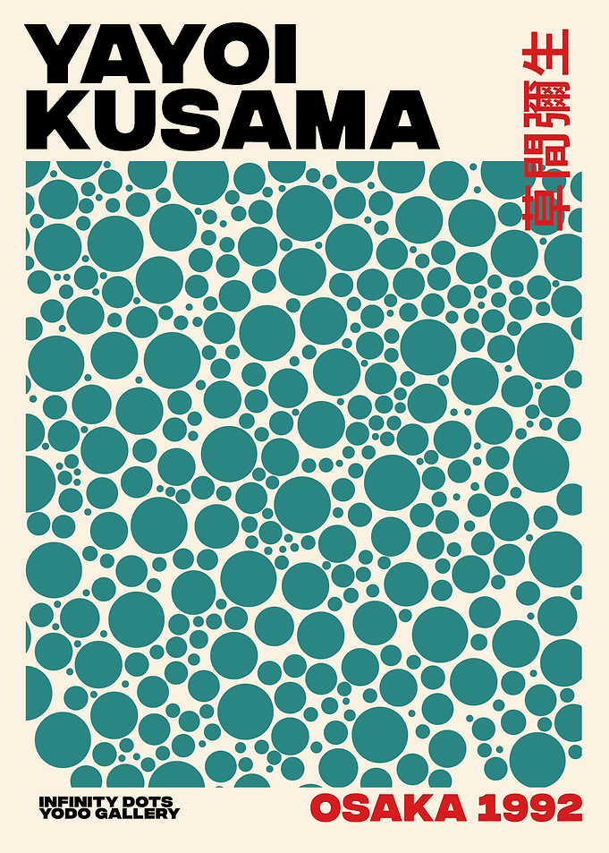Yayoi Kusama Infinity Dots Exhibition Poster