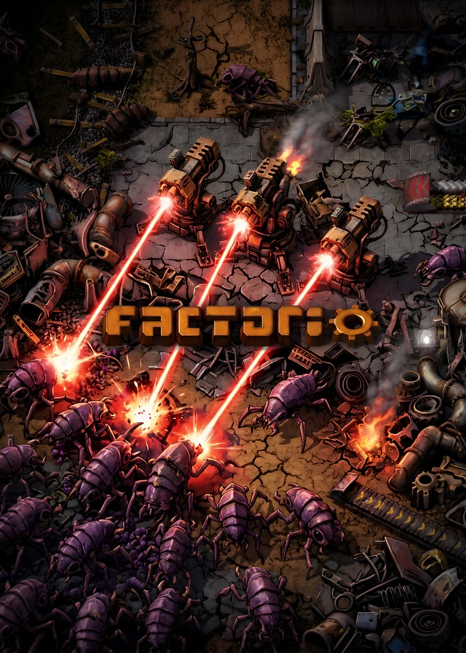 Factorio Game Defense Scene
