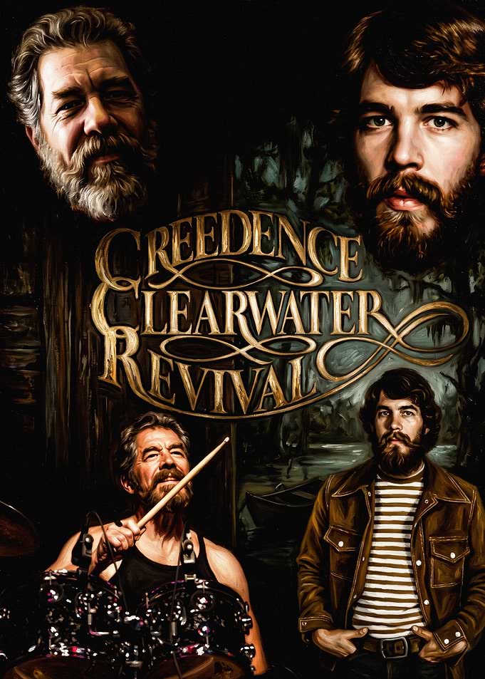 Creedence Clearwater Revival Band Tribute Art
