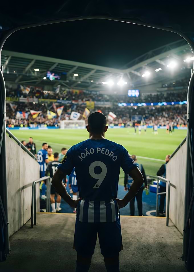João Pedro Entering the Stadium