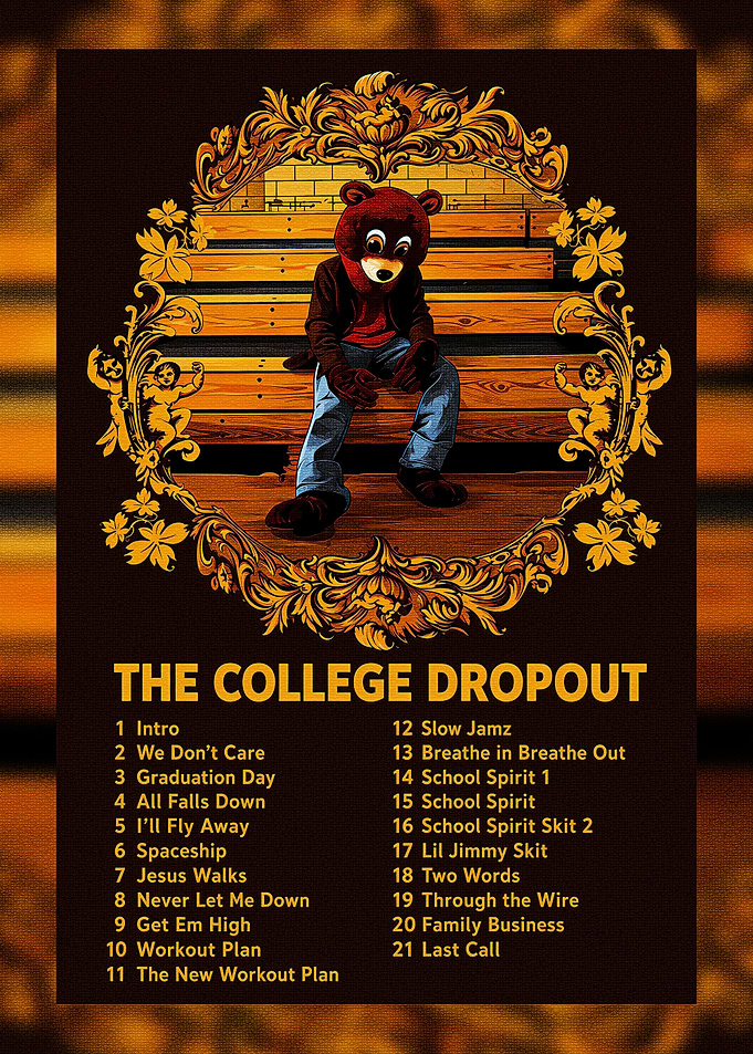 Kanye West The College Dropout Poster