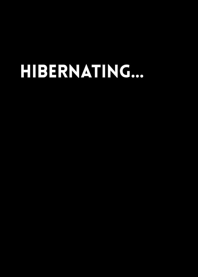Hibernating Text Art