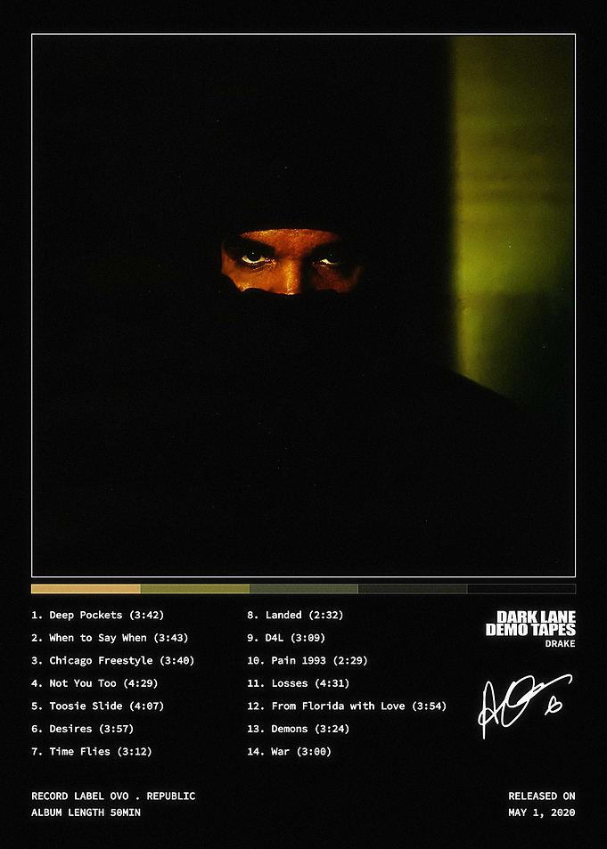 Drake Dark Lane Demo Tapes Poster