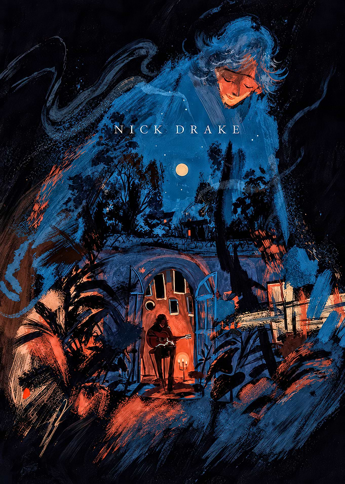 Nick Drake Atmospheric Illustration