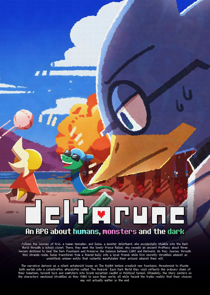 Deltarune Game Lore Art