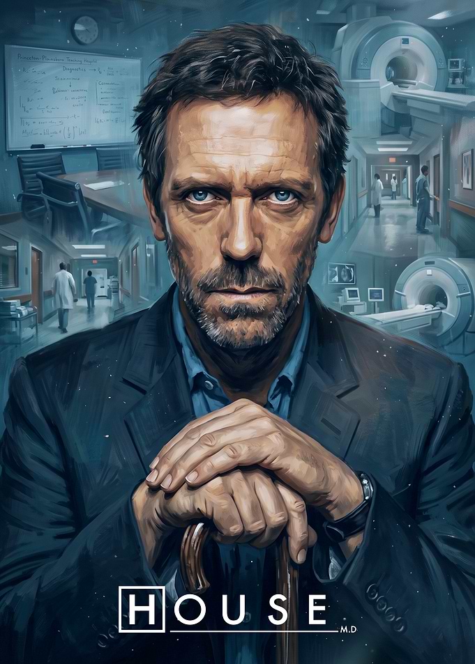 Dr. Gregory House Portrait Poster
